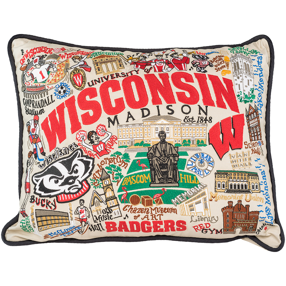 wisconsin badgers pillow pet