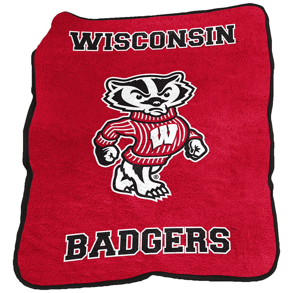 logo chair bucky badger mascot throw red university logo chair bucky badger mascot throw red university